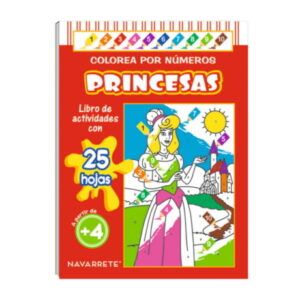 CUENTO COLOREA POR NÚMERO PRINCESAS