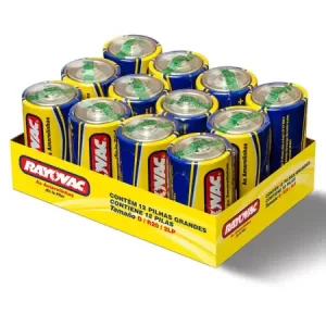 BATERIA RAYOVAC D 12 UNIDADES