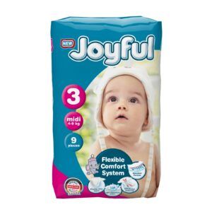 JOYFUL PAÑALES 3 MIDI 9 UNIDADES
