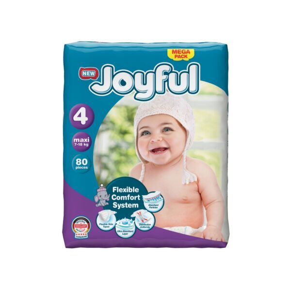 JOYFUL PAÑALES 4 MAXI 80 UNIDADES