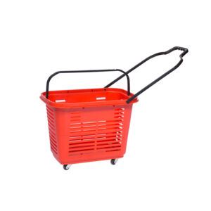 CANASTA DE COMPRAS CON RUEDAS 47X31X33CM