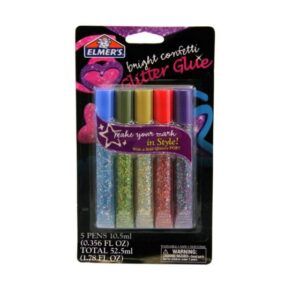 GOMA EN PLUMA ELMER´S BRIGHT CONFETTI 10.5ML