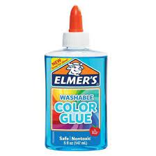 GOMA ELMER´S LAVABLE TRANSPARENTE 147ML AZUL