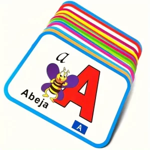 TARJETAS EDUCATIVAS DE LETRAS PY 15X11CM  28 UNIDADES