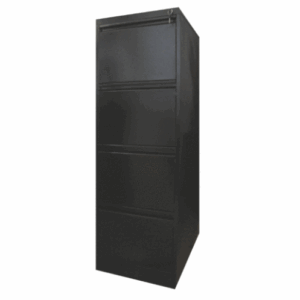 ARCHIVO DE 4 GAVETAS RIEL EXTENSIBLE MC NEGRO (CN)