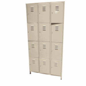 LOCKER 12 CUERPOS CANDADO MC BEIGE (CN)
