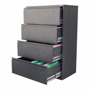 ARCHIVO LATERAL 4 GAVETAS MC NEGRO (CN)