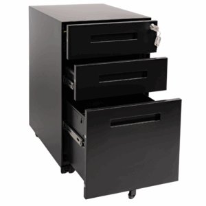 GAVETERO 3 GAVETAS TOP METALICO NEGRO 32-FEN-2003-NEGRO-MA (MA)