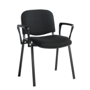 SILLA DE VISITA CON BRAZO 63-ANJ-3310A-C/B-NEGRA-MA (MA)
