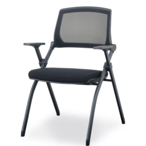 SILLA DE VISITA CON BRAZO 63-POF-802B-NEGRO (MA)