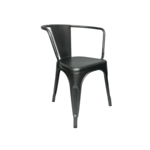 SILLA DE VISITA CON BRAZO 63-ONG-110-GRIS HIERRO-MA (MA)