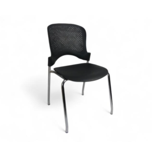 SILLA DE VISITA 39-SHA-208-NEGRA-CROMADA (MA)