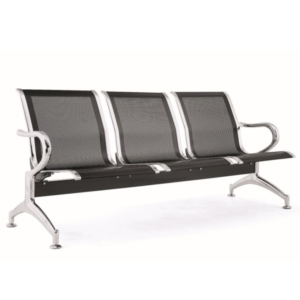 BUTACA DE 3 ASIENTOS 63-OSH-820-3-NEGRA-MA (MA)