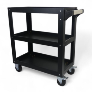 CARRO DE SERVICIO CON RUEDAS METÁLICO 32-FEN-U01-NEGRO (MA)
