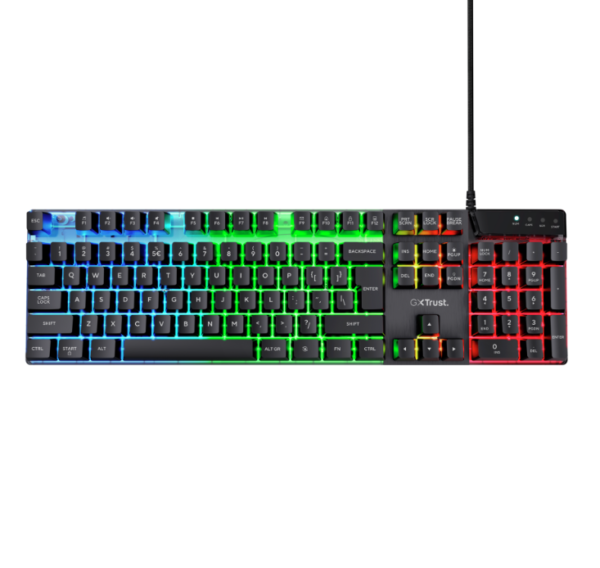 TRUST TECLADO ALAMBRICO GAMER 23823 (D1) | MAYC Suministros