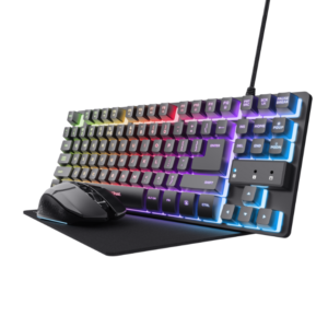 TRUST TECLADO ALAMBRICO + MOUSE + ALMOHADILLA 25227 (D1)