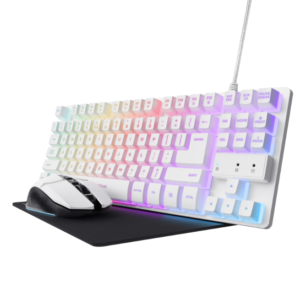 TRUST TECLADO ALAMBRICO + MOUSE + ALMOHADILLA 25233 (D1)