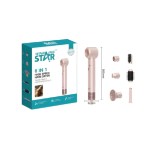 SECADORA DE CABELLO MULTIFUNCIONAL WINNING STAR 6 EN 1 (EU)