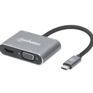 DOCKING DE USB-C A HDMI Y VGA 4 EN 1 MANHATTAN 130691 (RO)