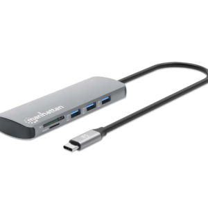 DOCKING STATION USB-C 9 EN 1 CON HDMI 4K Y PD 100 W MANHATTAN 190459 (RO)