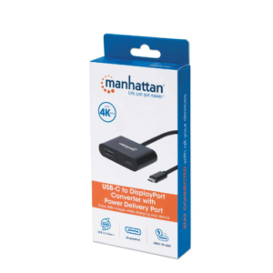CONVERTIDOR USB-C A DISPLAYPORT CON PUERTO DE PD MANHATTAN 153447 (RO)
