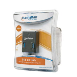 HUB USB 3.0 TIPO-A DE 4 PUERTOS MANHATTAN 162302 (RO)