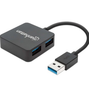 HUB USB 3.0 DE SUPERVELOCIDAD 4 PUERTOS MANHATTAN 162296 (RO)