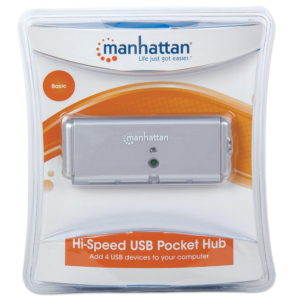 HUB MINI 4 USB 2.0 MANHATTAN 160599 (RO)