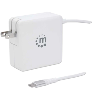 CARGADOR DE ENERGÍA PD CON CABLE USB-C INTEGRADO MANHATTAN 180245 (RO)