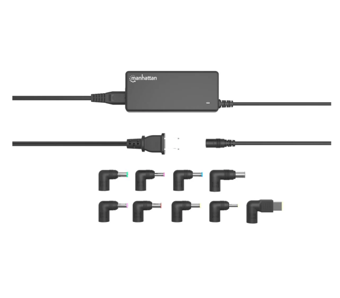 CARGADOR UNIVERSAL DE CA PARA LAPTOP 65W MANHATTAN 180979 (RO)