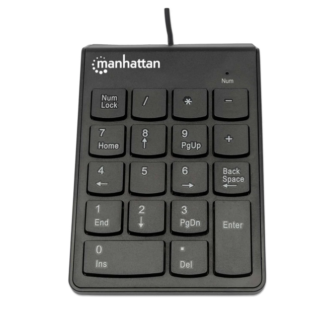 TECLADO NUMÉRICO ALÁMBRICO MANHATTAN 176354 (RO)