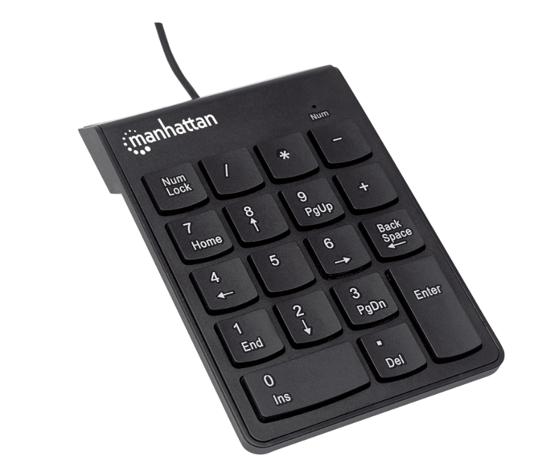 TECLADO NUMÉRICO ALÁMBRICO MANHATTAN 179911 (RO)
