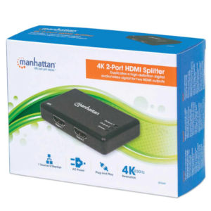 SPLITTER HDMI DE 2 PUERTOS 4K MANHATTAN 207669 (RO)