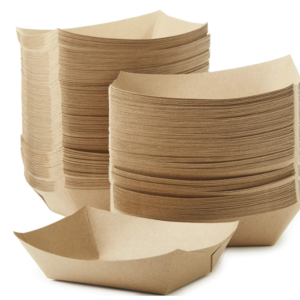 BANDEJA DE PAPEL KRAFT PARA ALIMENTOS 3 LIBRAS 2x250 500 UNIDADES 0525 (SYS)