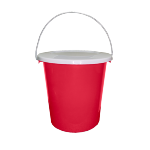 CUBETA CON TAPA DE 2.2 LITROS 16X17.5CM BOTE01R (SYS)
