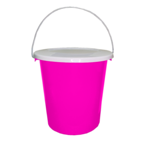 CUBETA CON TAPA DE 2.2 LITROS 16X17.5CM BOTE01F (SYS)