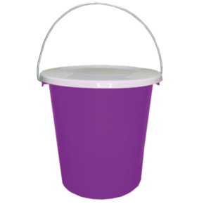 CUBETA CON TAPA DE 28 LITROS 36.5X39CM CUB28M (SYS)