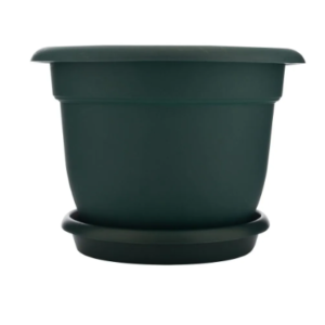 MACETA PRIMAVERA #1 CON PLATO CAFÉ #4 17.5X23.5CM MACE01-C (SYS)