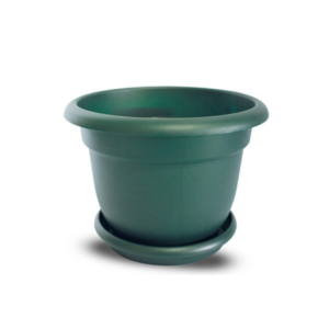 MACETA #1 VERDE CON PLATO 18X21CM M1V (SYS)