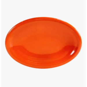 PLATO OVALADO DE MELAMINA PLANO 14″ BG-P38002-14NA (SYS)