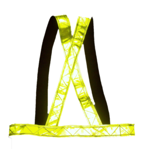 CHALECO TIRAS NYLON 1″ CON REFLECTIVO AMARILLO (PS)