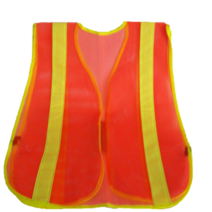 CHALECO MALLA NARANJA CON FOSFORESCENTE S (PS)