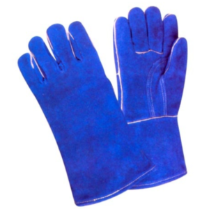 GUANTE CUERO SOLDADOR AZUL TGE WG02RB M (PS)
