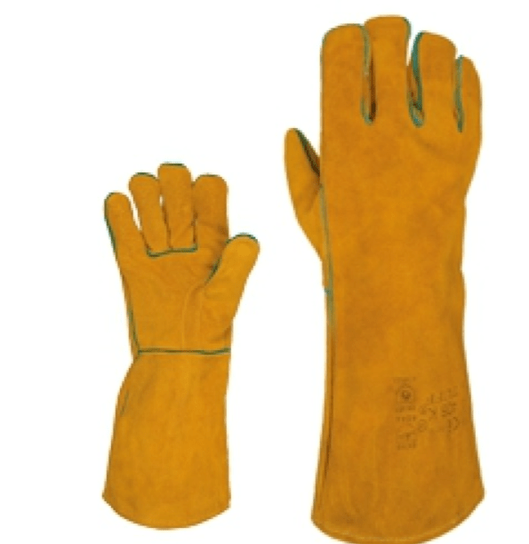 GUANTE CUERO SOLDADADOR NARANJA TGE WG02 XL (PS)