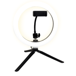 TRÍPODE DE ESCRITORIO BLUETOOTH CON ARO DE LUZ VTA-82726 (RO)