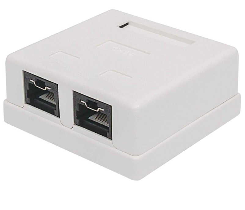 TOMA DOBLE RJ45 CAT6 CON SISTEMA DE BLOQUEO PRO INTELLINET 771467 (RO)