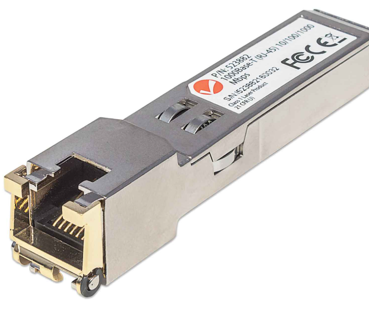 MÓDULO TRANSCEPTOR SFP GIGABIT RJ45 DE COBRE INTELLINET 523882 (RO)