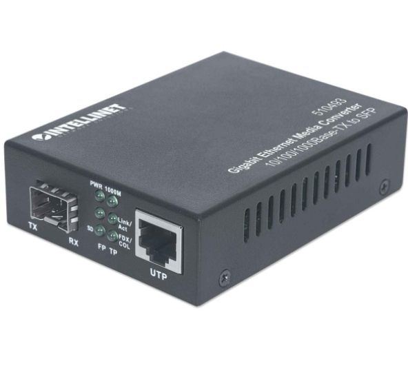 CONVERTIDOR DE MEDIOS GIGABIT ETHERNET A SFP INTELLINET 510493 (RO)
